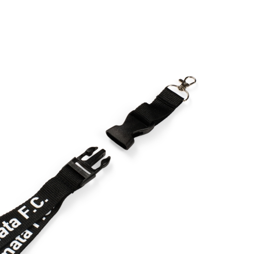 ΚΟΡΔΟΝΙ ΛΑΙΜΟΥ LANYARD KALAMATA F.C. ΜΑΥΡΟ ΣΗΜΑ